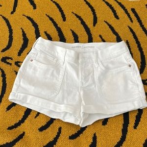 Old Navy Boyfriend Shorts Bright White